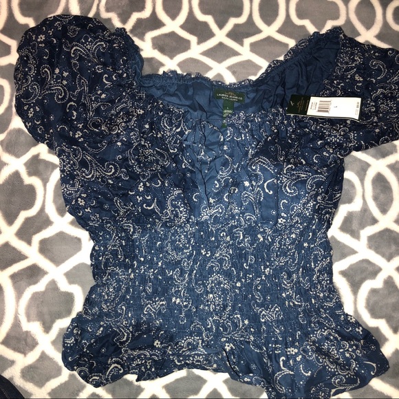 ❌ SOLD ❌ NWT Ralph Lauren Patterned Top - Picture 2 of 6